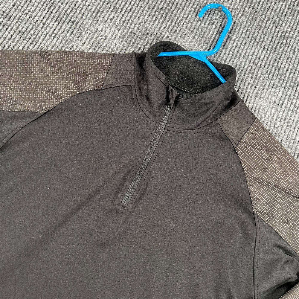 IllumiNite Pullover Womens Large Black Long Sleeve 1/4 Zip Mock Running